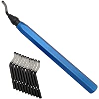 Juego de herramientas para desbarbar de mano de Vastools con 10 piezas de cuchillas extra para acero- cobre- aluminio y…